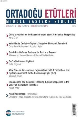 Ortadoğu Etütleri Cilt 9 Sayı 2 Aralık 2017