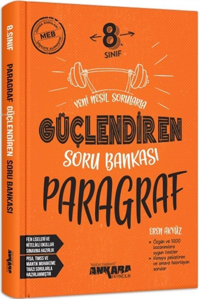 Ankara Yayınları 8. Sınıf LGS Güçlendiren Paragraf Soru Bankası Ankara 