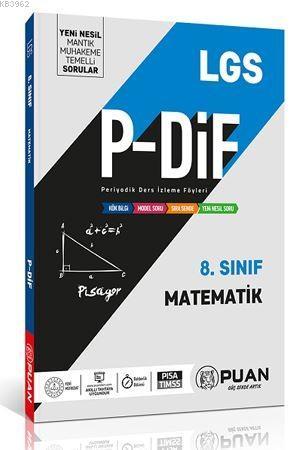 Puan Yayınları 8. Sınıf LGS Matematik P-DİF Periyodik Ders İzleme Föyleri Puan 