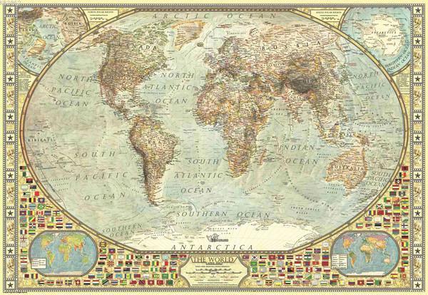 Anatolian Puzzle Dünya Haritası 2000 Parça 3935