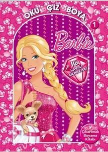Barbie Oku Çiz Boya 1 Çıkartmalı Boyama