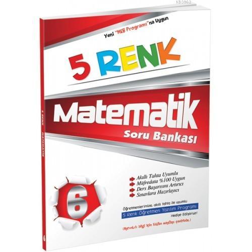 5 Renk Yayınları 6. Sınıf Matematik Soru Bankası 5 Renk 