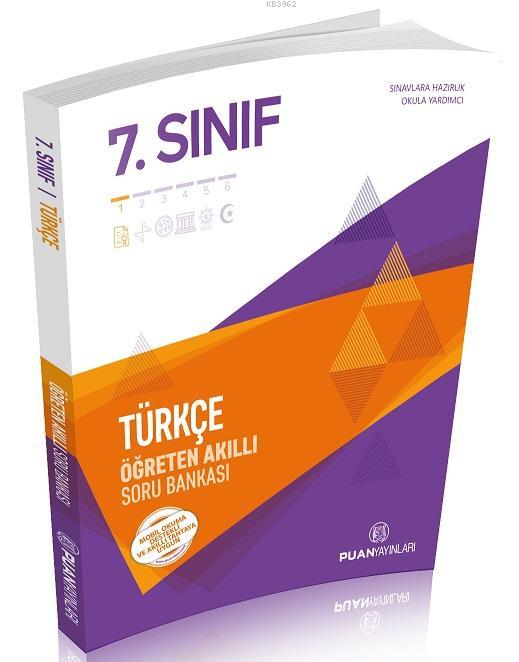 Puan Yayınları 7. Sınıf Türkçe Öğreten Akıllı Soru Bankası Puan 