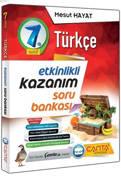 Çanta Yayınları 7. Sınıf Türkçe Etkinlikli Kazanım Soru Bankası Çanta 