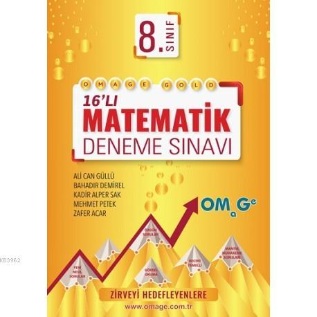 Nartest Yayınları 8. Sınıf Omage Matematik 16 lı Gold Deneme Sınavı Nartest 