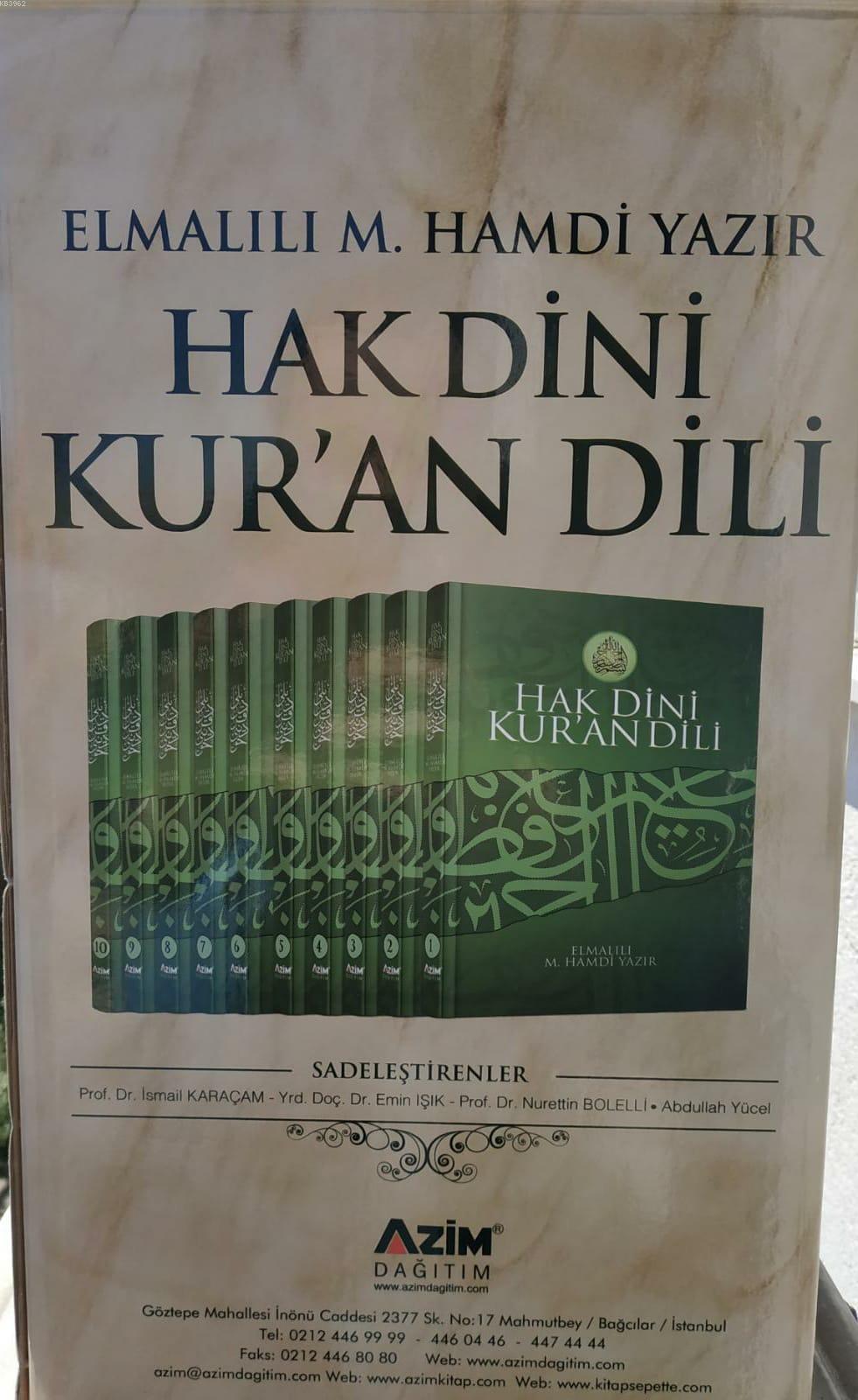 Hak Dini Kuran Dili 10 Ciilt II.Hamur; II.HAMUR