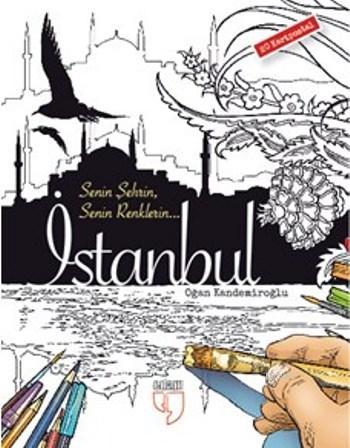 İstanbul Kartpostal Boyama; 20 Adet Kartpostal