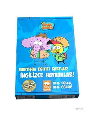 Muhtişim Eğitici Kartlar İngilizce Hayvanlar | Muhtişim Eğitici Kartlar İngilizce Hayvanlar | Kolektif | Serkan Cenker | Varol Yaşaroğlu | Eksik Parça Yayınları | 9786057690890 