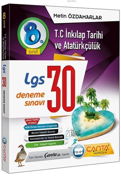 Çanta Yayınları 8. Sınıf LGS T.C. İnkılap Tarihi ve Atatürkçülük Etkinlikli Kazanım Soru Bankası Çanta 
