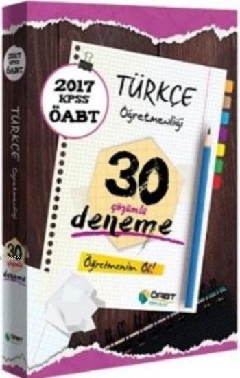2017 KPSS ÖABT Türkçe Öğretmenliği Çözümlü 30 Deneme