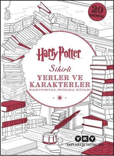 Harry Potter Sihirli Yerler ve Karakterler; Kartpostal Boyama Kitabı