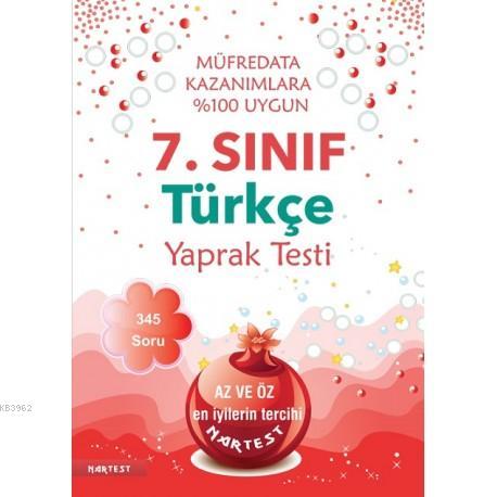 7. Sınıf Türkçe Yaprak Test - Yeni Müfredat