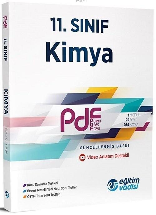 Eğitim Vadisi Yayınları 11. Sınıf Kimya PDF Planlı Ders Föyü Konu Anlatımlı Eğitim Vadisi 
