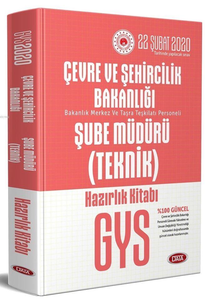 Data Yayınları GYS Çevre ve Şehircilik Bakanlığı Teknik Şube Müdürü Hazırlık Kitabı
