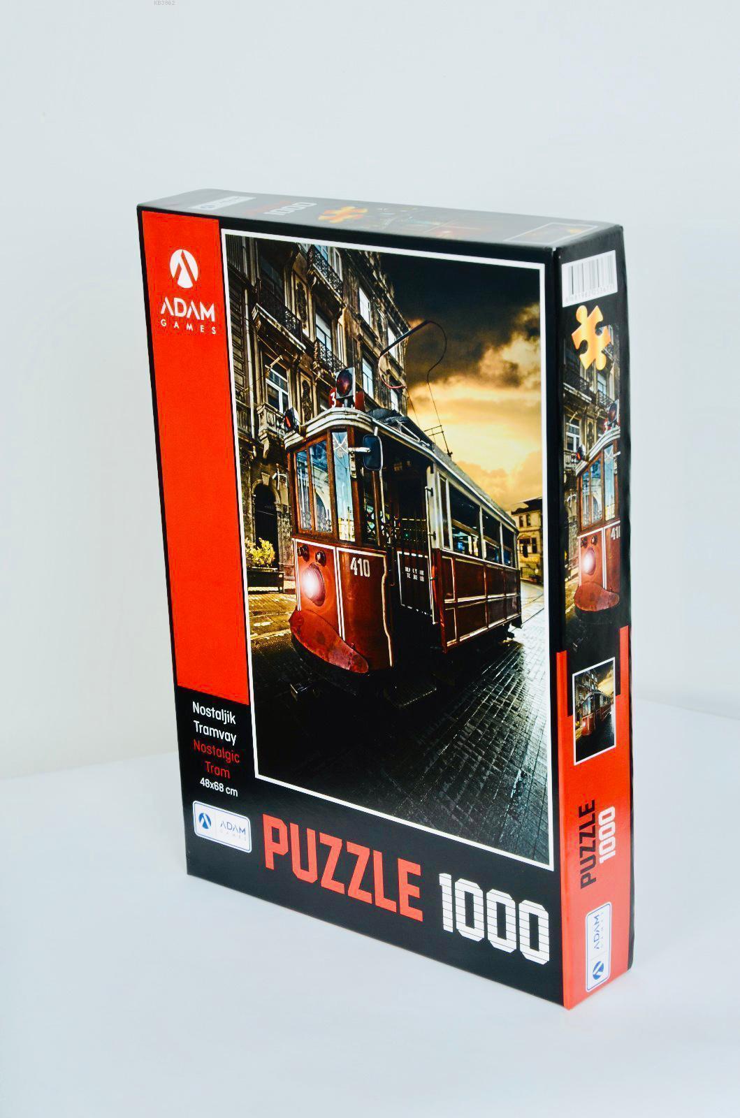 Adam Games Nostaljik Tramvay 1000 Parça Puzzle 48x68