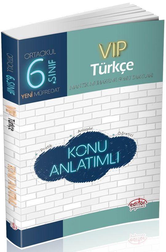 Editör Yayınları 6. Sınıf VIP Türkçe Konu Anlatımlı Editör 