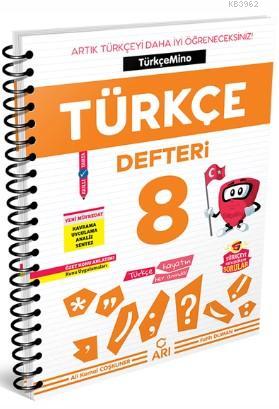 Arı Yayınları 8. Sınıf LGS Türkçemino Akıllı Türkçe Defteri Denemoji Deneme 2 Hediyeli Arı 