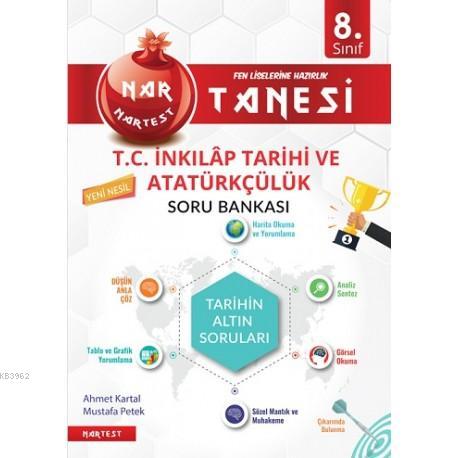 Nartest Yayınları 8. Sınıf  LGS T.C. İnkılap Tarihi ve Atatürkçülük Nar Tanesi Soru Bankası Nartest 