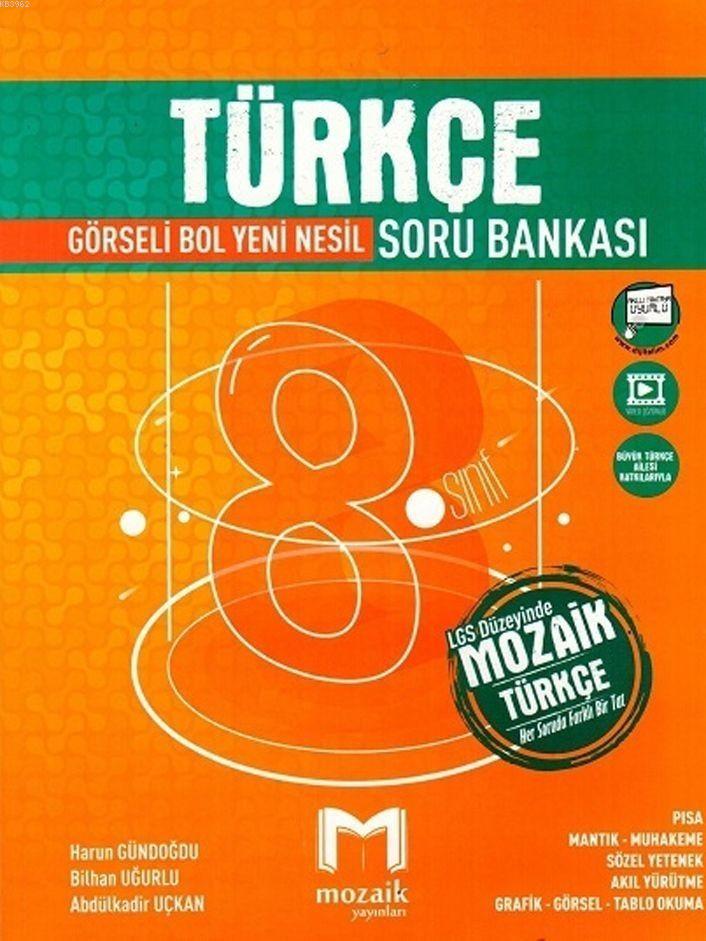  Mozaik Yayınları 8 Sınıf Türkçe Soru Bankası | Mozaik (Hazırlık) | 9786056952722 | 