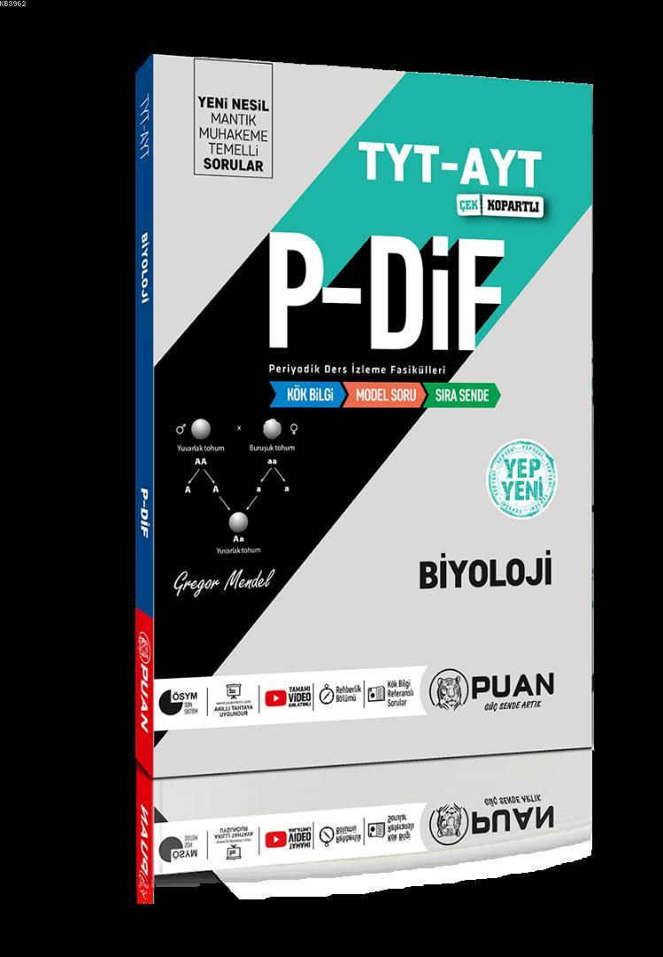 Puan Yayınları TYT AYT Biyoloji P-DİF Konu Anlatım Fasikülleri Puan 
