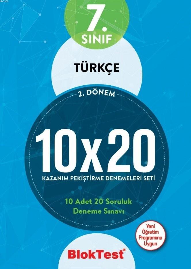  BlokTest Yayınları 7 Sınıf 2 Dönem Türkçe 10x20 Kazanım Pekiştirme Denemeleri Seti BlokTest | Bloktest Yayınları | 9789752418332 