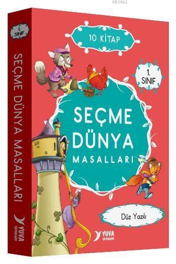 Seçme Dünya Masalları (1. Sınıf, 10 Kitap); Düz Yazılı