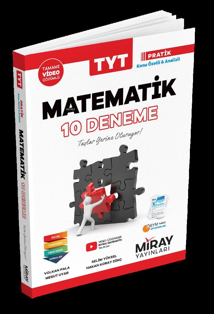  Miray Yayınları TYT Matematik 10 Deneme Miray | Miray Yayınları | 9786050681772 