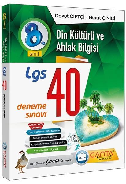 Çanta Yayınları 8. Sınıf LGS Din Kültürü ve Ahlak Bilgisi 40 Deneme Sınavı Çanta 