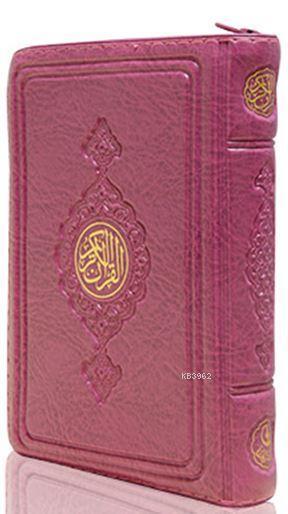 Büyük Cep Boy Kur'an-ı Kerim (Lila Renk, Kılıflı, Mühürlü)