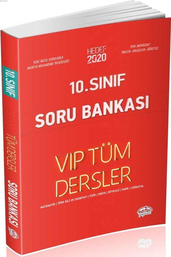 Editör Yayınları 10. Sınıf VIP Tüm Dersler Soru Bankası Editör 