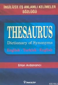 Thesaurus-İngilizce Eş Anlamlı Kelimeler Sözlüğü