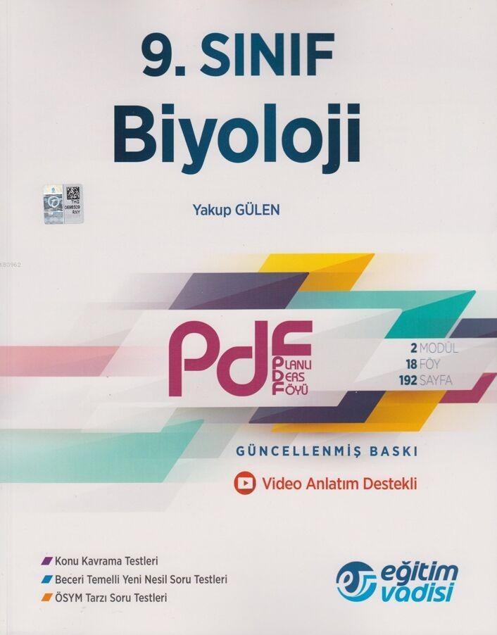 Eğitim Vadisi Yayınları 9. Sınıf Biyoloji PDF Planlı Ders Föyü Eğitim Vadisi 