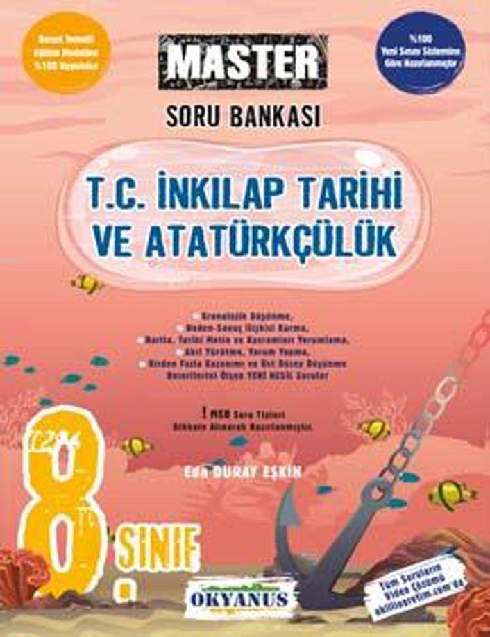 Okyanus Yayınları 8. Sınıf LGS Master T. C. İnkılap Tarihi Ve Atatürkçülük Soru Bankası Okyanus Y