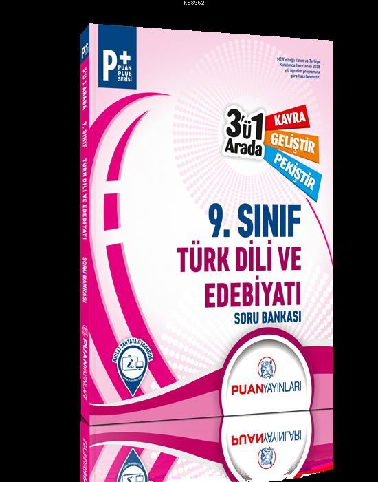 Puan Yayınları 9. Sınıf Türk Dili ve Edebiyatı 3 ü 1 Arada Soru Bankası Puan 