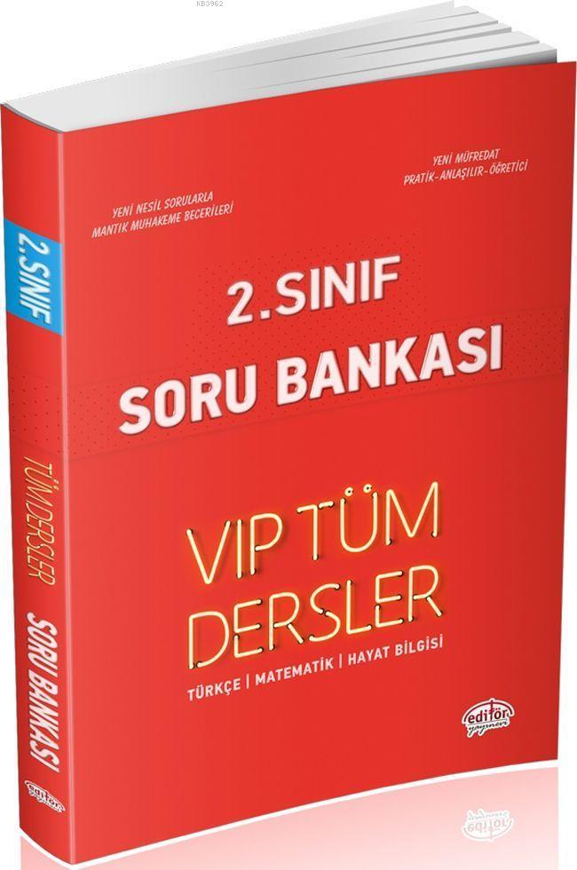 Editör Yayınları 2. Sınıf Tüm Dersler VIP Soru Bankası Kırmızı Kitap Editör 