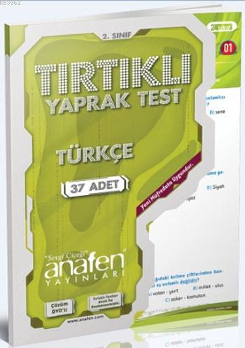 2 Sınıf Türkçe Tırtıklı Yaprak Test; 37 Adet Yaprak Test - Çözüm Dvd'li