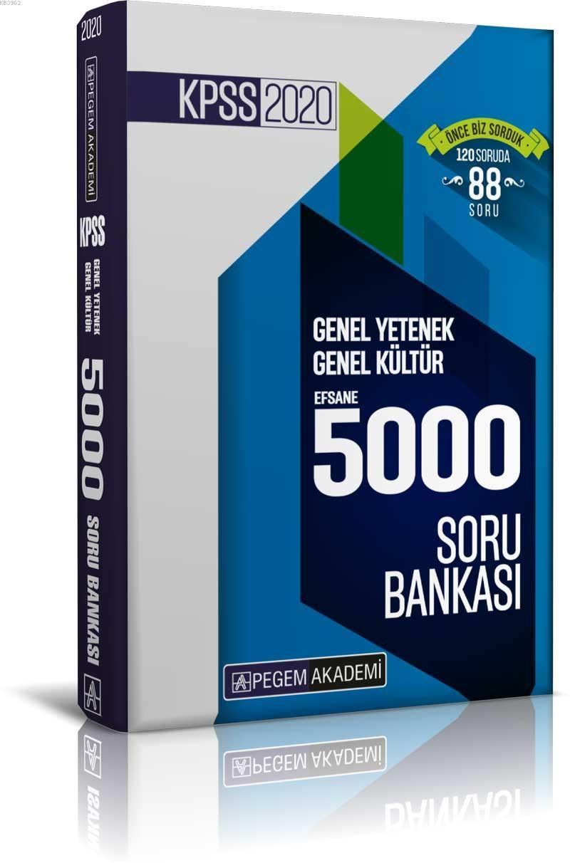 2020 KPSS Genel Yetenek Genel Kültür Efsane 5000 Soru Bankası