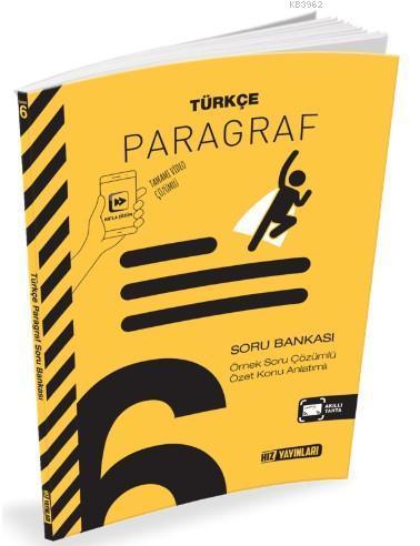 Hız Yayınları 6. Sınıf Türkçe Paragraf Soru Bankası Hız 