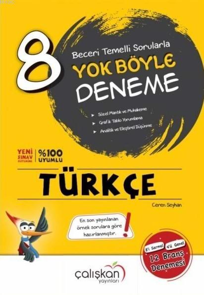 Çalışkan Yayınları 8. Sınıf LGS Türkçe Yok Böyle Deneme Çalışkan 