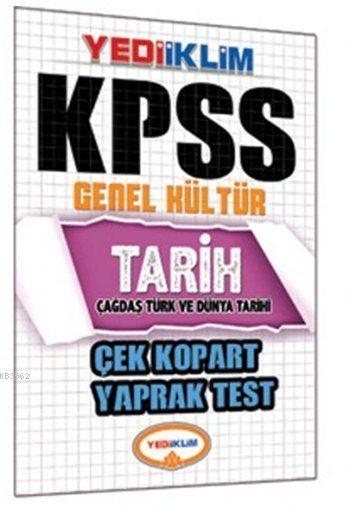 Kpss Genel Kultur Tarih Cek Kopart Yaprak Test Cagdas Turk Ve Dunya Tarihi Kolektif 9786059031844 Genel Imge Com Tr