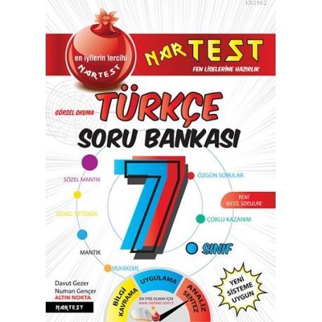 Nartest Yayınları 7. Sınıf Süper Zeka Türkçe Soru Bankası Nartest 