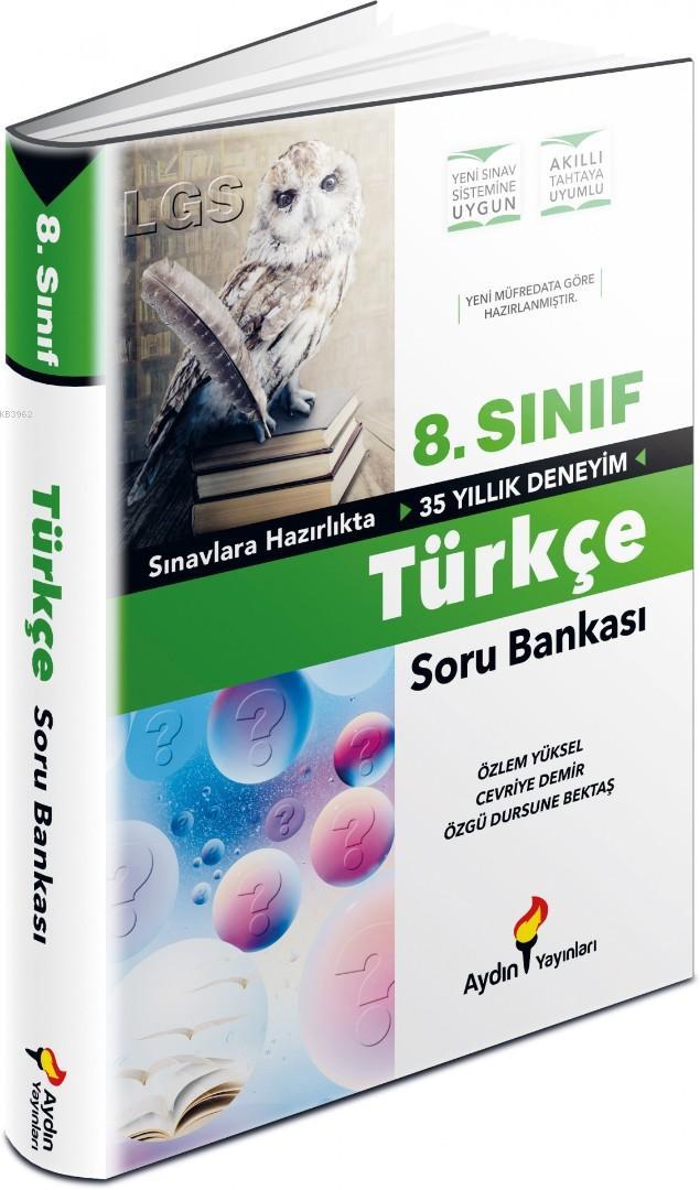 Aydın Yayınları 8. Sınıf LGS Türkçe Soru Bankası Aydın 