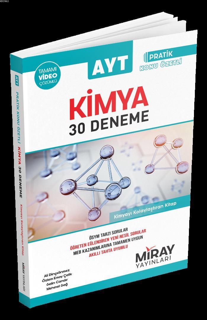 Miray Yayınları AYT Kimya 30 Deneme Miray 