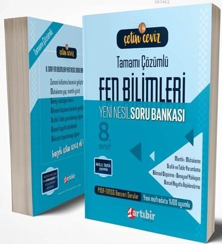 Artıbir Yayınları 8. Sınıf LGS Fen Bilimleri Çetin Ceviz Soru Bankası Artıbir 