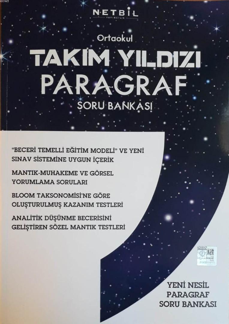 Netbil Yayınları Ortaokul Paragraf Takım Yıldızı Soru Bankası Netbil 