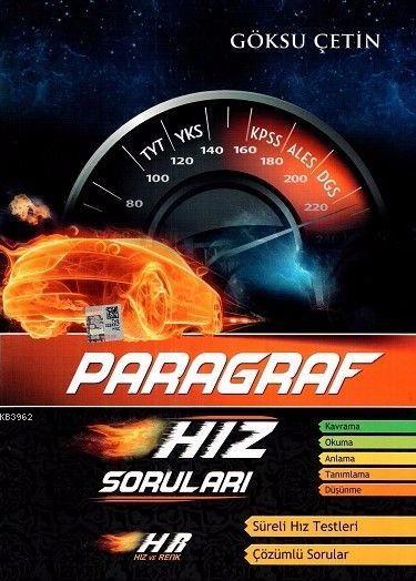  Hız ve Renk TYT YKS KPSS ALES DGS Paragraf Hız Soruları | Hız ve Renk Yayınları (Hazırlık) | 9786058139305 | 
