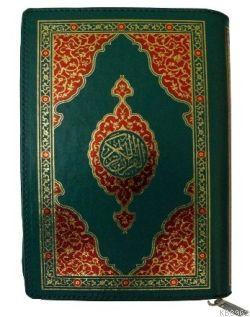 Kur'an-ı Kerim (Bilgisayar Hatlı-Şamua-Yaldızlı-4 Renk Fermuarlı)