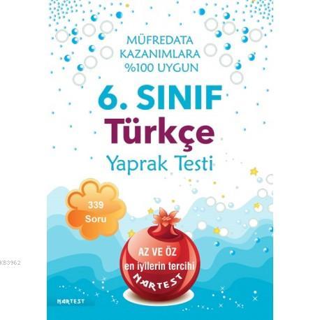 6. Sınıf Türkçe Yaprak Test- Yeni Müfredat