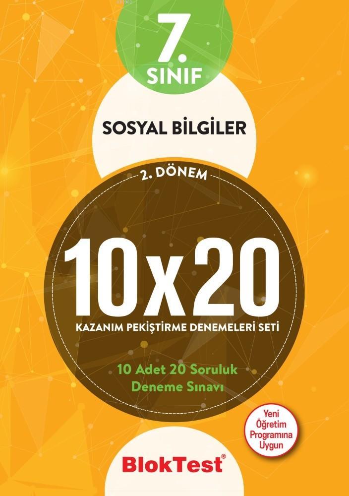  BlokTest Yayınları 7 Sınıf 2 Dönem Sosyal Bilgiler 10x20 Kazanım Pekiştirme Denemeleri BlokTest | Bloktest Yayınları | 9789752418455 
