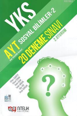 Nitelik Yayınları AYT Sosyal Bilimler 2 20 Deneme Sınavı Nitelik 